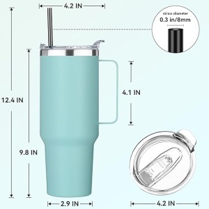 Mint Green Travel Tumbler